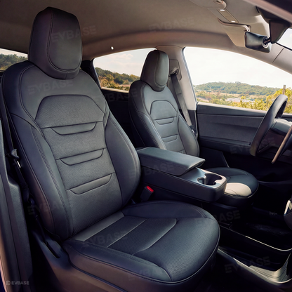 Model Y Juniper Standard Seat Covers NAPPA Leather Seat Protector 3-lined Insignia Design