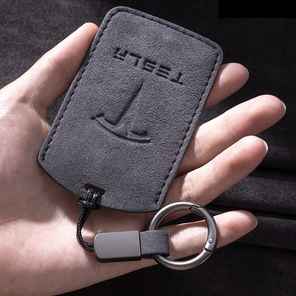 EVBASE Tesla Key Card Holder Model 3/Y/X/S Key Card Case With Key Chai -  EVBASE-Premium EV&Tesla Accessories