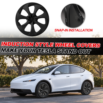 Model Y Juniper Standard 18inch Wheel Covers Turbine Blade Style Hubcaps 4PCS