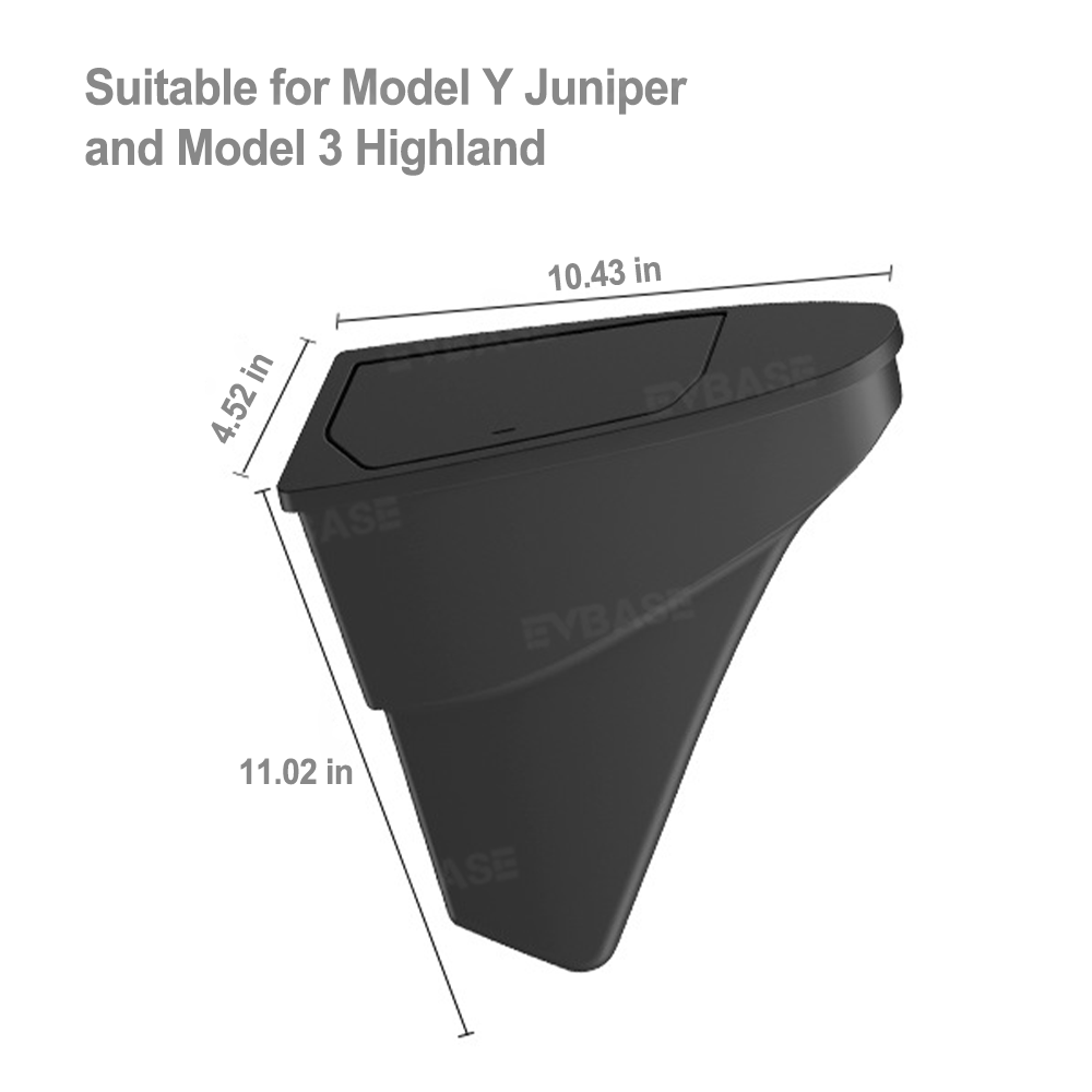 Model Y Juniper/ 3 Highland Front Door Trash Can Hidden Storage Organizer for Tesla