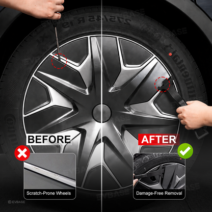 Model Y Juniper Wheel Cover Removal Tool Wheel Center Cap Removal Pry Bar Hubcap Repair Puller for Tesla Model Y/3/X/S