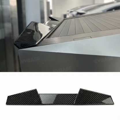 Cybertruck Rear Spoiler Real Dry Molded Carbon Fiber Tailgate Lip Spoiler Aerodynamic Upgrade