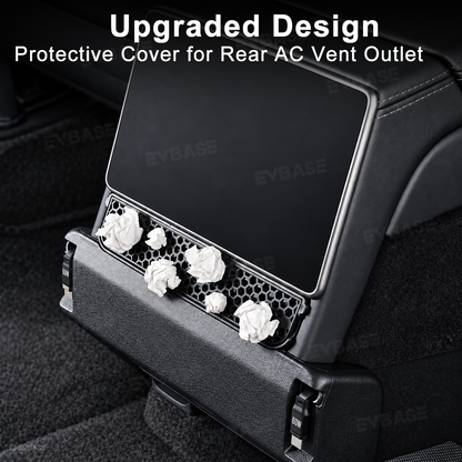 Model Y L Rear Air Vent Expansion Dock with Retractable Charging Cables & Aromatherapy & Air Vent Cover