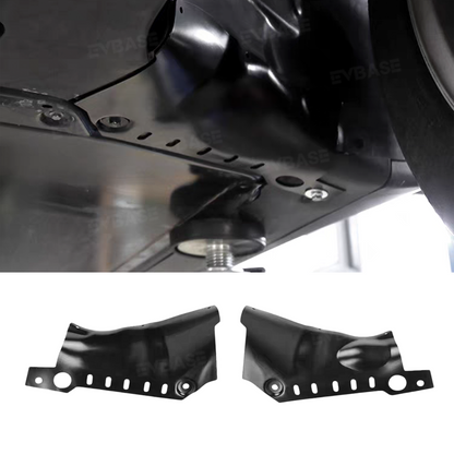 Model 3/Y Coolant Line Skid Plate Protection Guards Lower Chassis Coolant Pipe Protection Cover (Powder Coated)-Carbon Steel