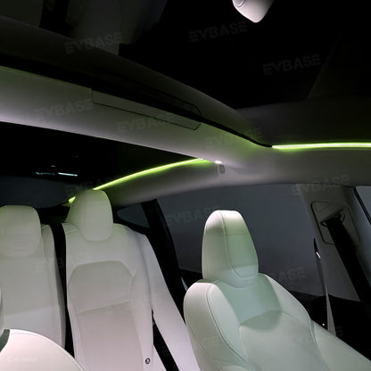 Model Y Juniper/ 3 Highland Roof Ambient Lighting 2.0 Sunroof Streamer Lights with Factory Screen Control