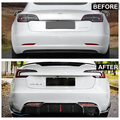 Model 3 Highland Body Kit ABS Bumper Lip Diffuser Splitter Corners Front Bumper Rear Spoiler Wing for Tesla