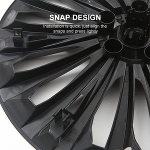 Tesla Model Y Wheel Cover Hubcaps 19-Inch Hub Cap Replacement 4pcs For Tesla Accessories