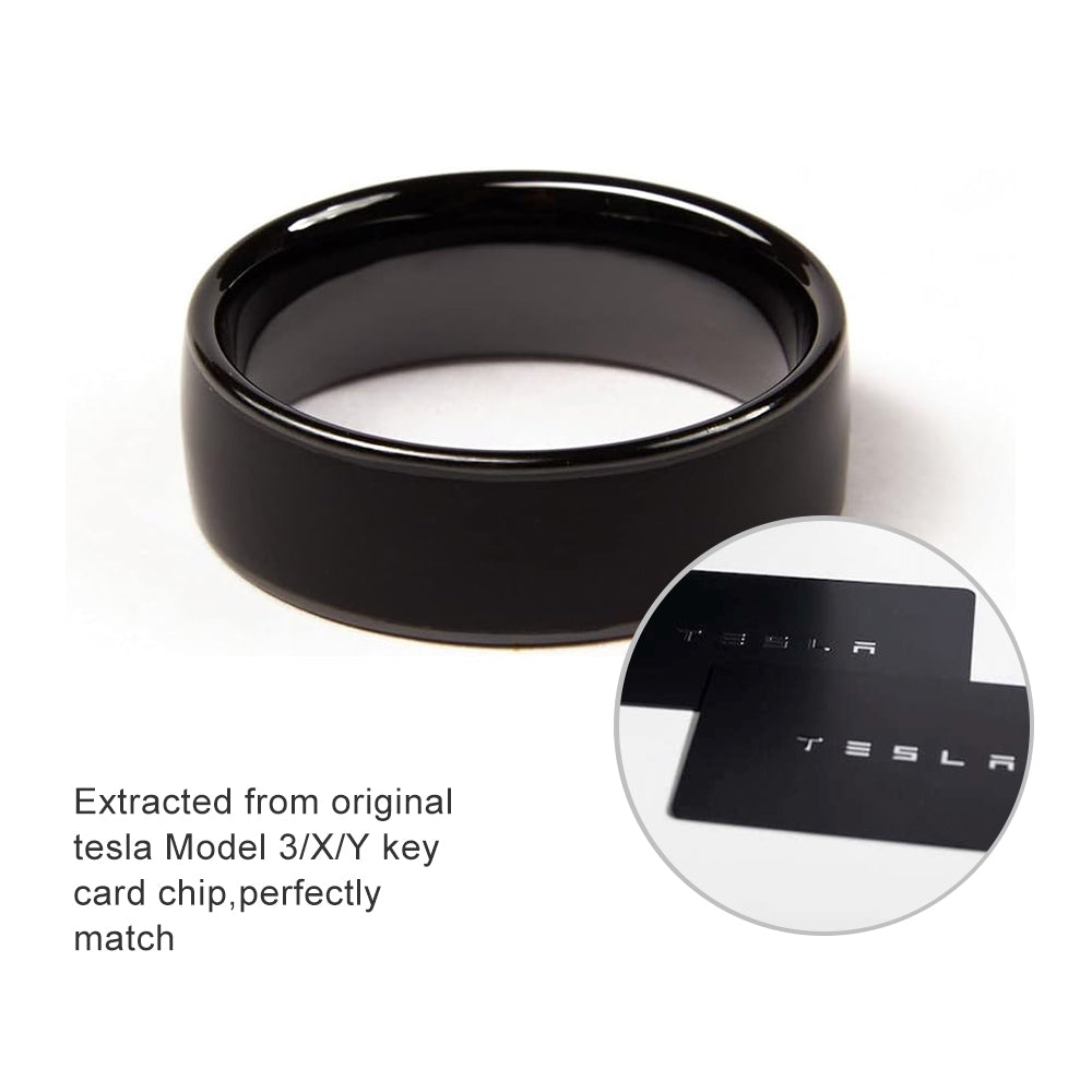  for Tesla Ring Key, Smart Ring Key for Tesla Carbon