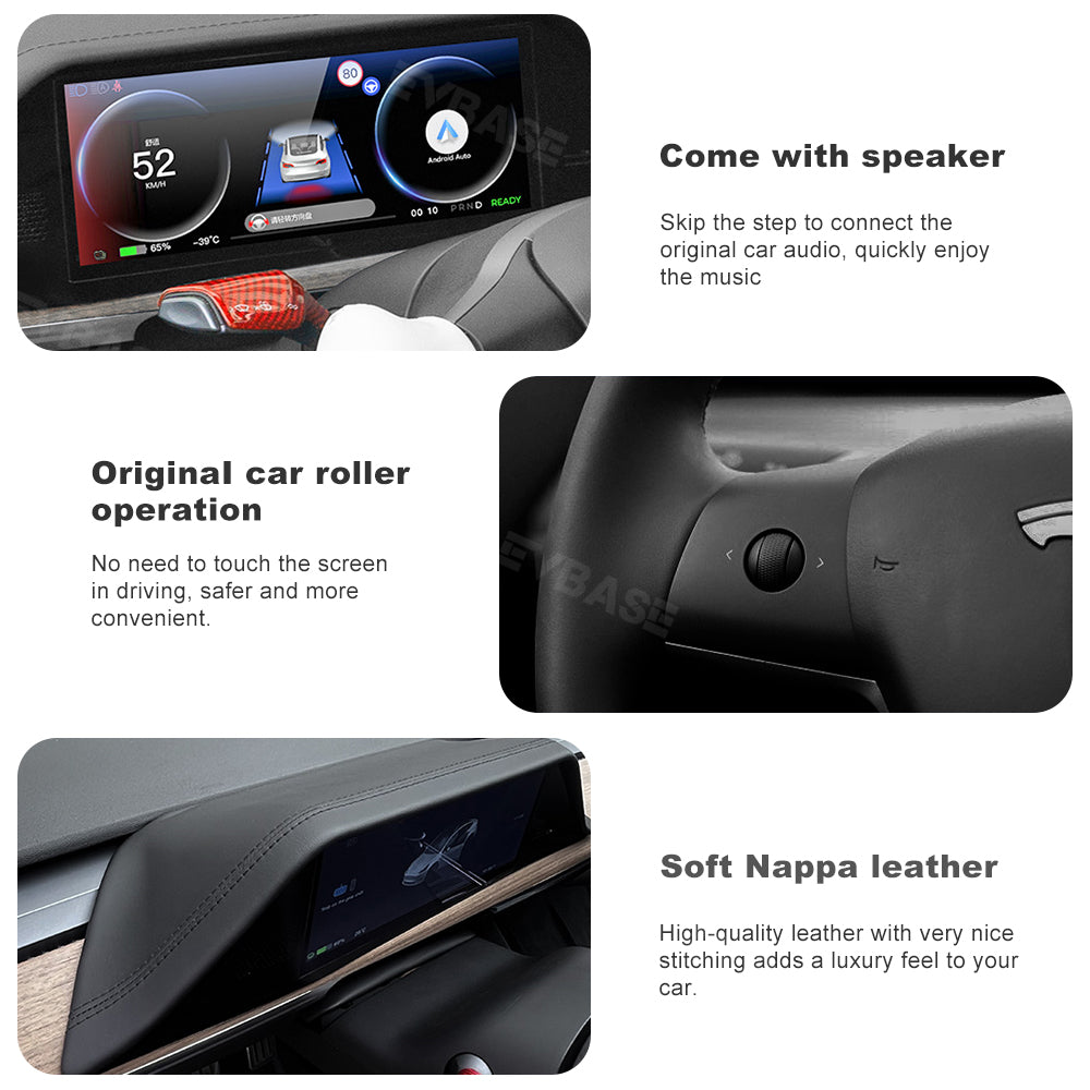 Model 3/Y 8.9 Inch Dashboard Screen Inspired By Model X Head Up Display Instrument Cluster for Tesla