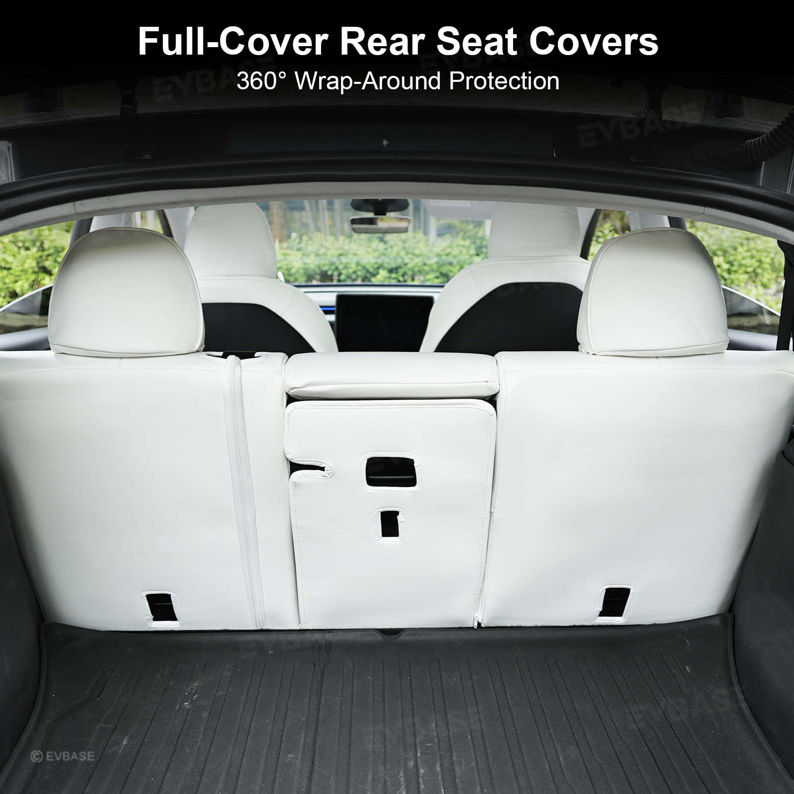 Model Y Juniper Seat Covers NAPPA Leather Full Coverage Seat Protector with Diamond Quilted Design