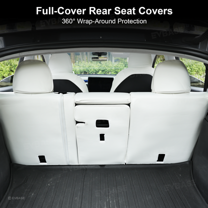 Model Y Juniper Seat Covers NAPPA Leather Full Coverage Seat Protector with Diamond Quilted Design