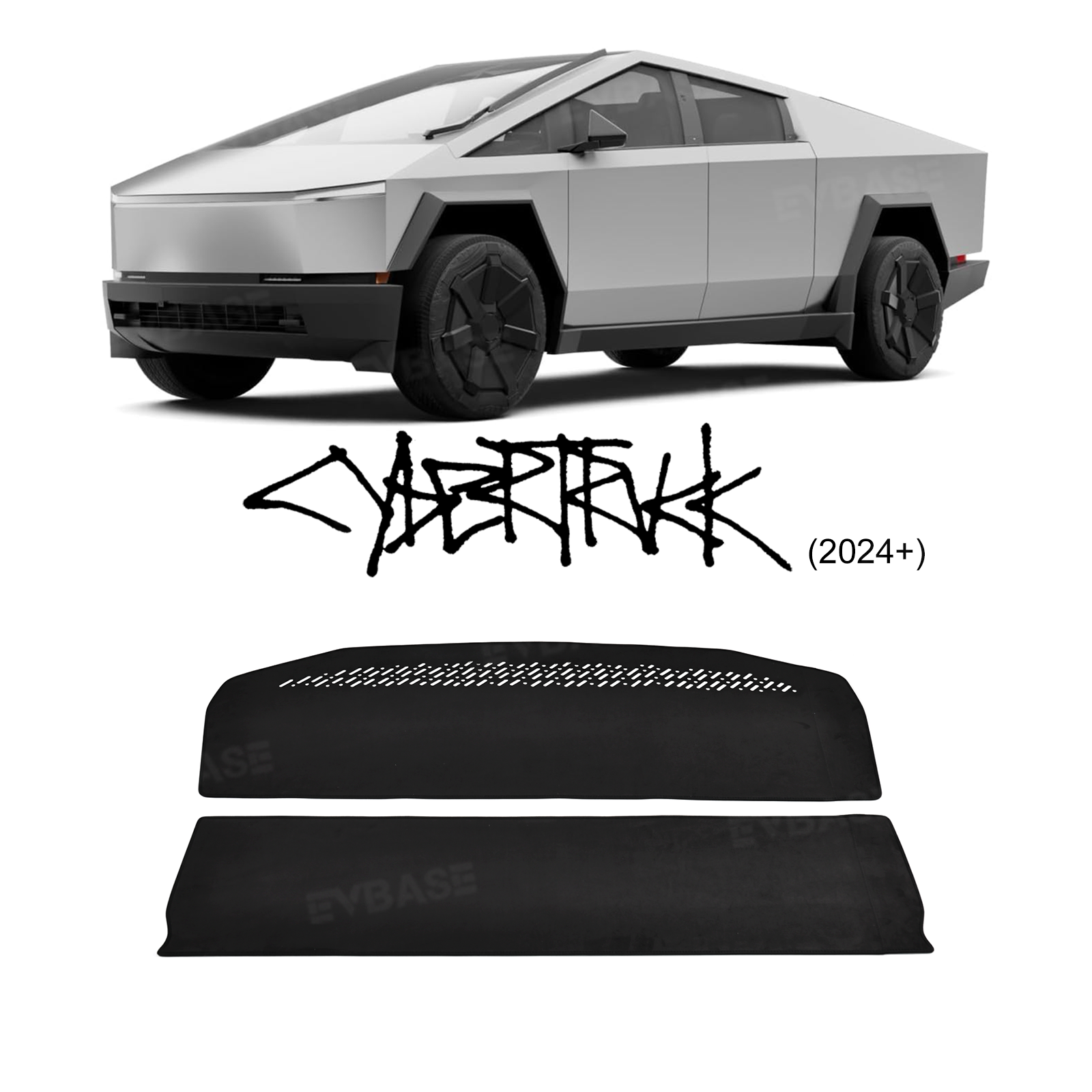 Cybertruck Dashboard Cover Anti-Glare Sun Protection Suede Dash Mat