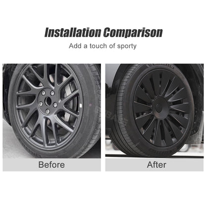 Model 3 Highland Wheel Covers 18 Inch Induction Style Wheel Hub Caps Rim Protector for Tesla