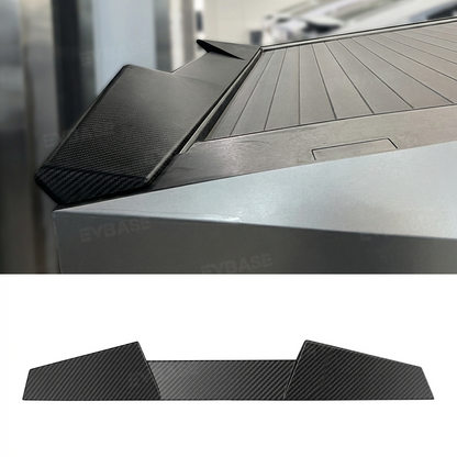 Cybertruck Rear Spoiler Real Dry Molded Carbon Fiber Tailgate Lip Spoiler Aerodynamic Upgrade