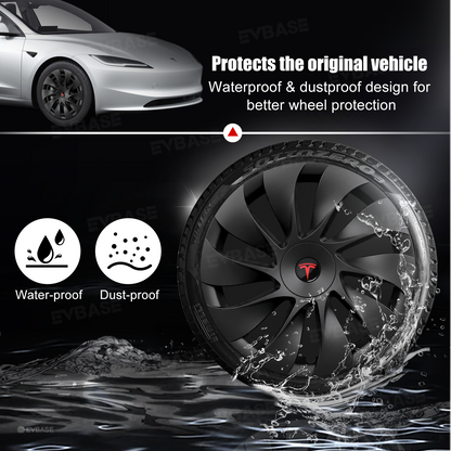 Model 3 Standard Wheel Covers for Tesla 18 Inch Prismata Wheels Überturbine Style Hubcaps