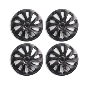 EVBASE Modelo 3 18inch Überturbine Cubierta de rueda para Tesla 3 18inch Turbine Wheel Cap Kit 4PCS Negro mate