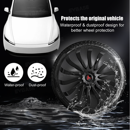 Model Y Juniper Standard Wheel Covers 18inch Aperture Wheels Überturbine Style Hubcaps