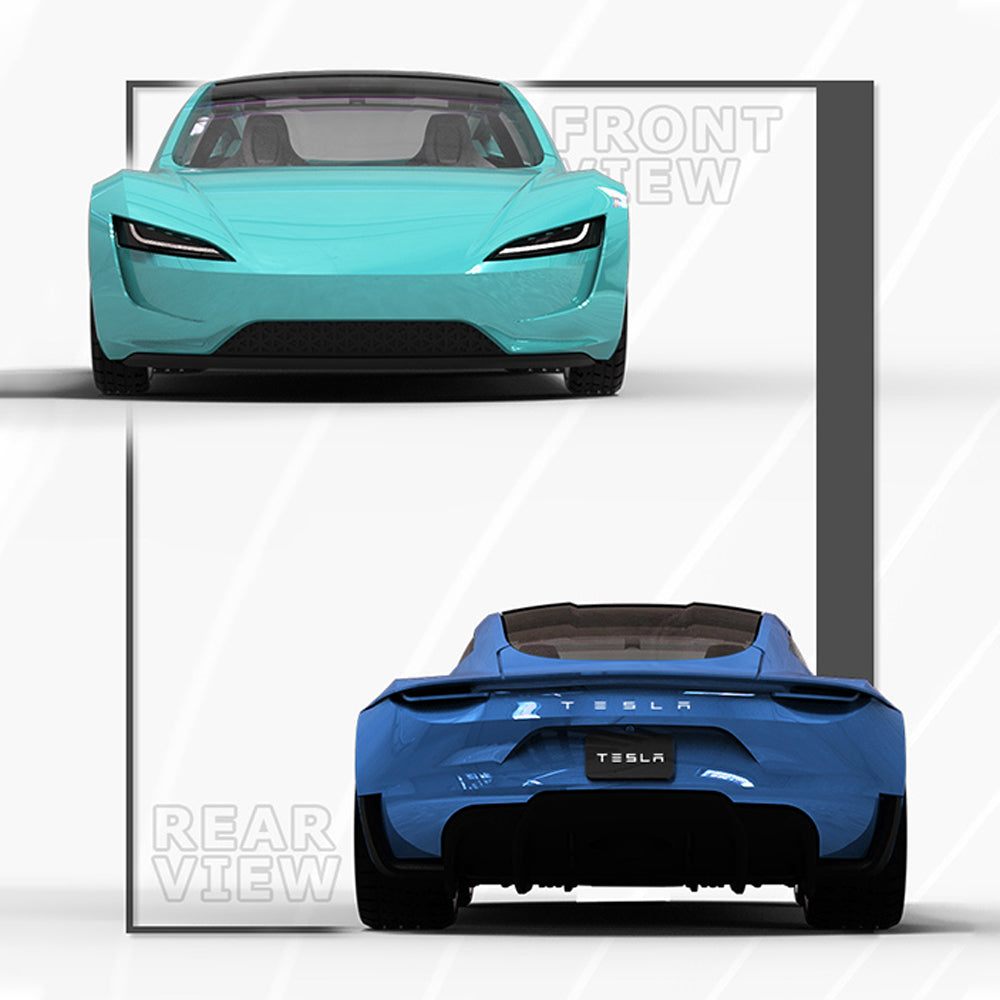 Roadster Alloy Car Model Diecast Toy Vehicles for Tesla Model with Lights Music for Kids Gift