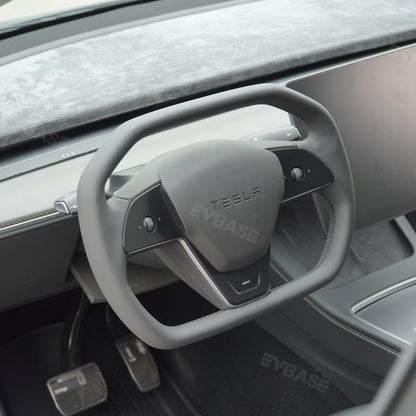 EVBASE Model 3 Y Yoke Steering Wheel Inspired By Cybertruck Style For Tesla