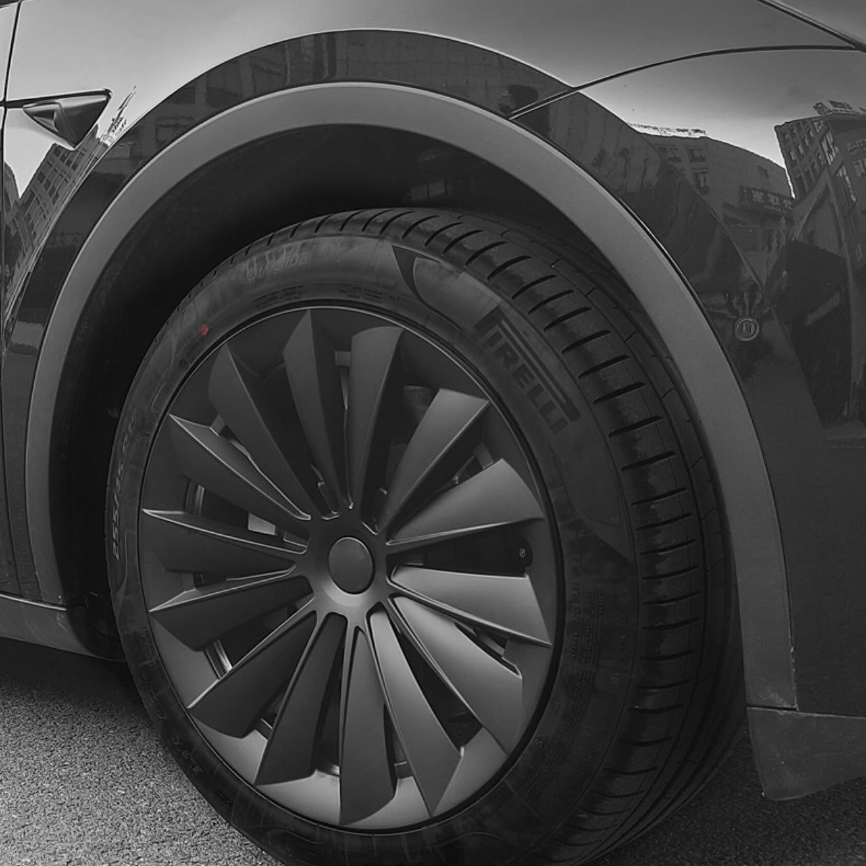 EVBASE Tesla Model Y Hubcaps Wheel Caps Rim Protector Fit for