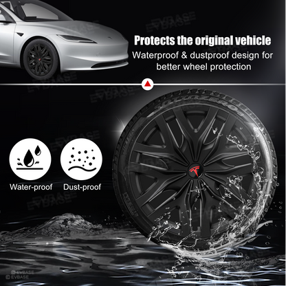 Model 3 Highland Wheel Covers 18" Photon Wheels Hubcaps Inspired By Model Y Performance