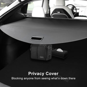 EVBASE Tesla Model Y Retractable Trunk Cargo Cover Rear Privacy Cargo Cover Shade Protector