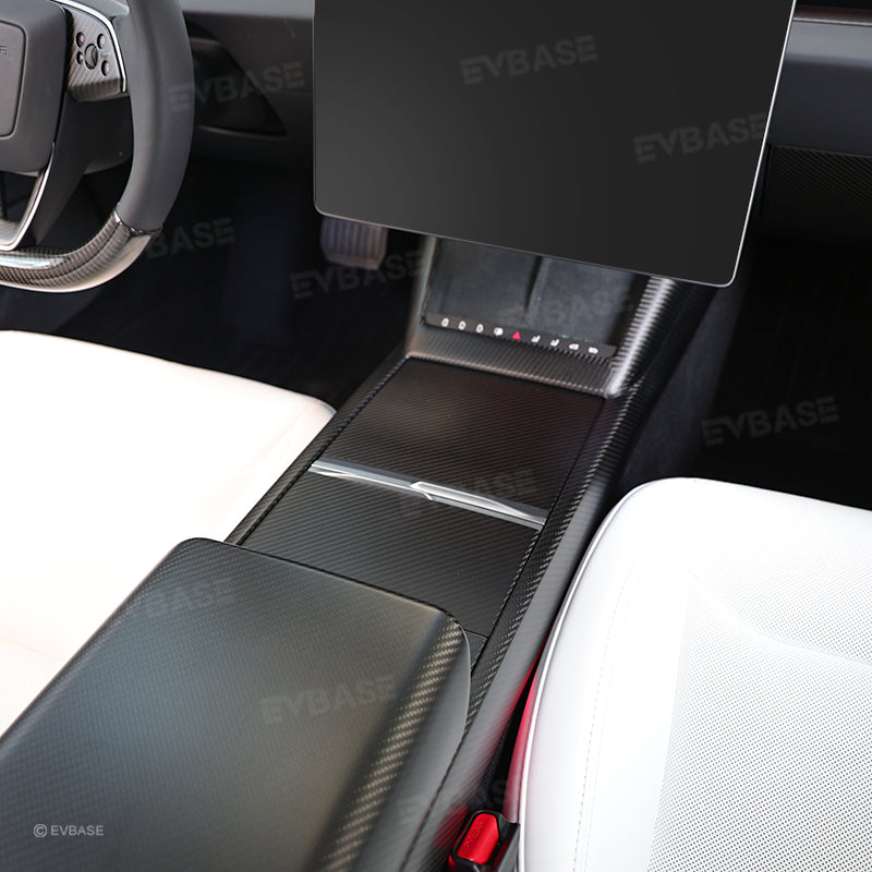 Tesla Model Y Juniper Real Carbon Fiber Upgrade Kit Full Interior Protection Cover Trim Overlay