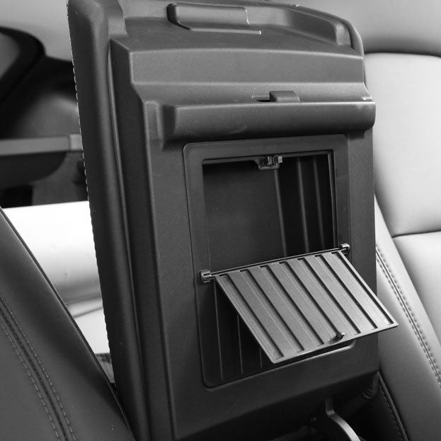 Tesla Model 3 Y Armrest Hidden Storage Box One-Touch Center Console Or -  EVBASE-Premium EV&Tesla Accessories