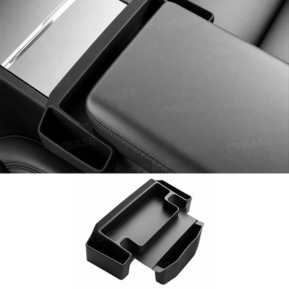 Model Y Juniper/ Y L/ 3 Highland Center Console Organizer Tray Silicone Armrest Sunglasses & Card Storage Box