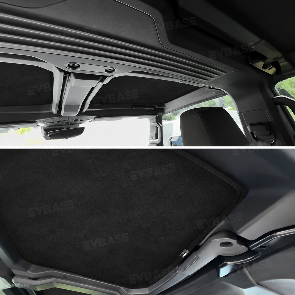 Glass Roof Sunshade for Hummer EV Silicone Electrostatic Glass Sunroof Shade Heat Insulation UV Protection Faux Suede Sun Visor