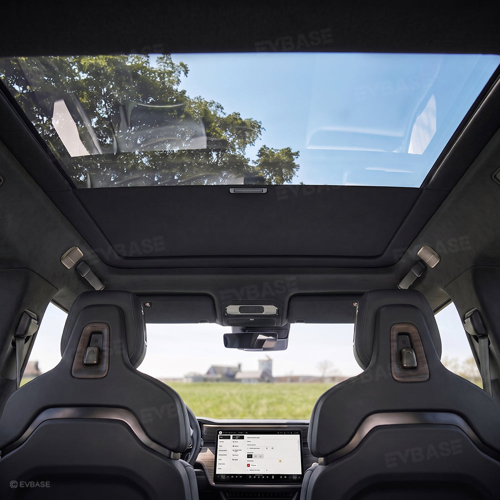 Retractable Roof Sunshade for Rivian R2 Glass Sunroof Shade UV Protection & Heat Insulation