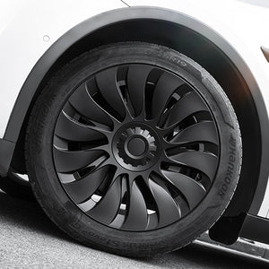 Model Y Überturbine Wheel Covers 19inch Model Y Gemini Wheel Cover Matte 4PCS 2020-2024 Year