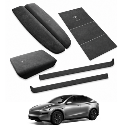 Model Y Juniper Alcantara Interior Trim Cover Kit Dashboard Air Vent Center Console Armrest Protection Overlay