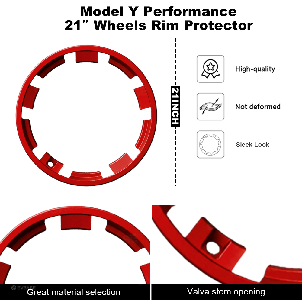 Model Y Juniper Performance Rim Protectors 21 Inch Wheel Rim Curb Rash Protection for Tesla 4PCS