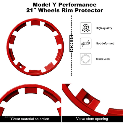 Model Y Juniper Performance Rim Protectors 21 Inch Wheel Rim Curb Rash Protection for Tesla 4PCS