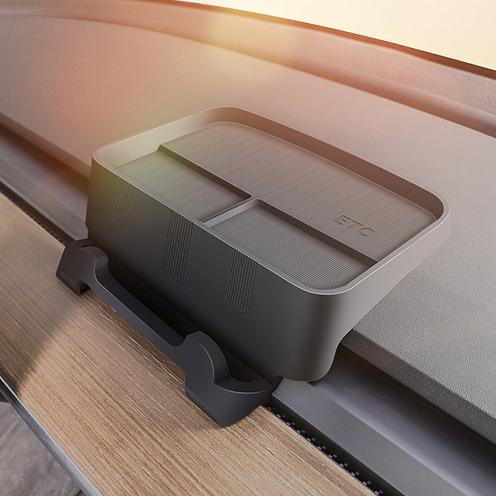 Tesla Model 3 Y Organizer Behind Screen Storage Box Dashboard Hidden Tray Non-Slip Sunglasses Holder