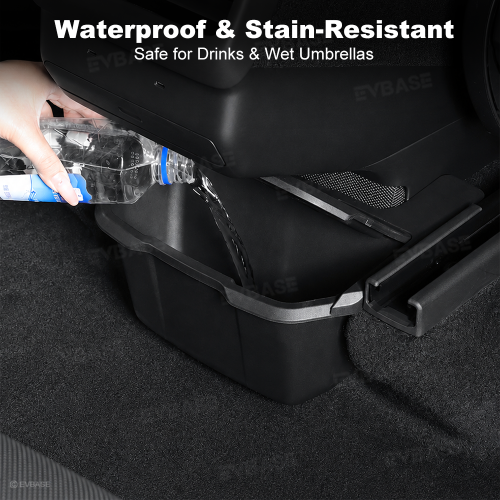 Model Y L Rear Center Console Organizer Rear Seat Storage Box Trash Can Interior Storage Accessories