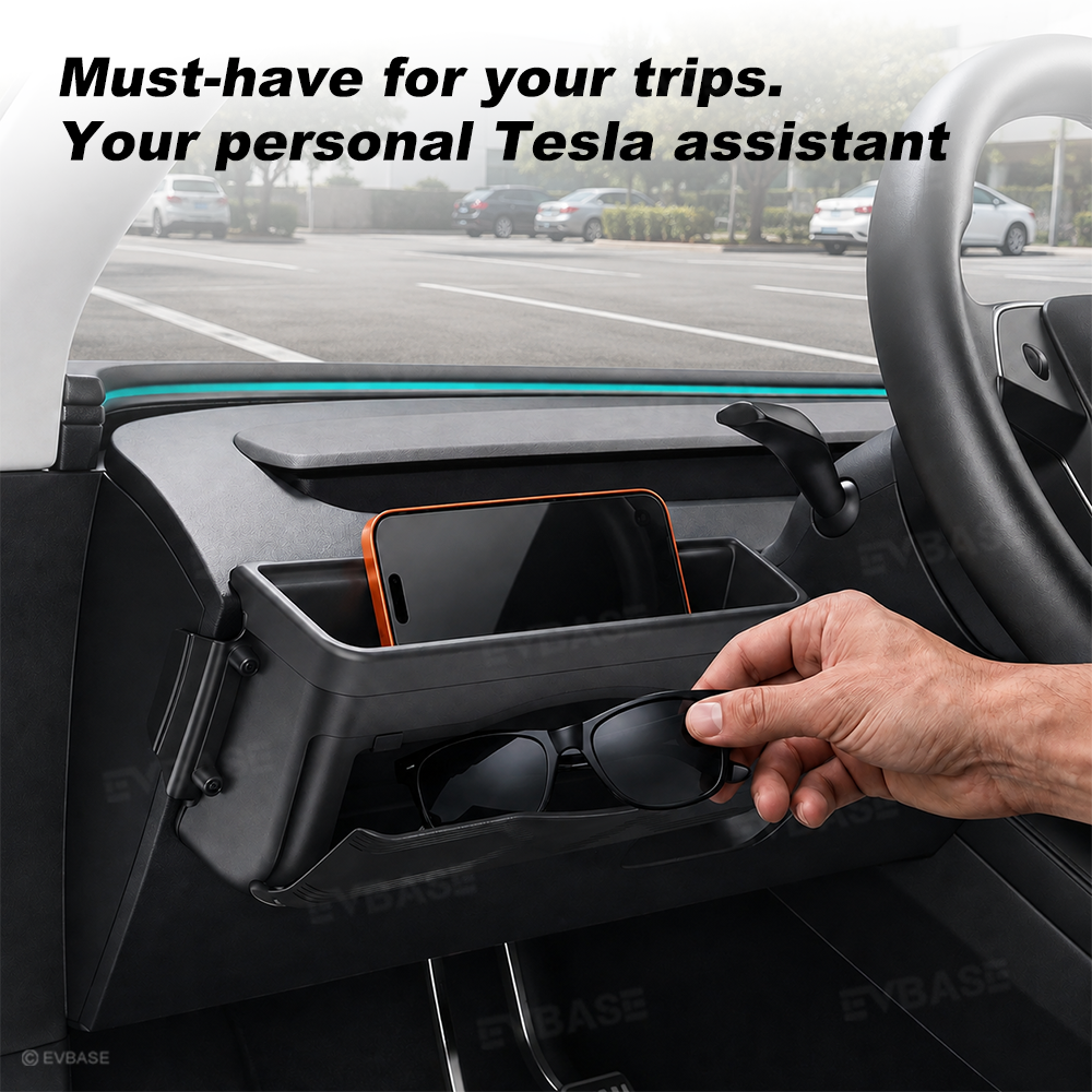 Model Y/ Y Juniper Dashboard Organizer Multifunctional Storage Box Sunglasses Phone Holder Glove Box Organized Accessories