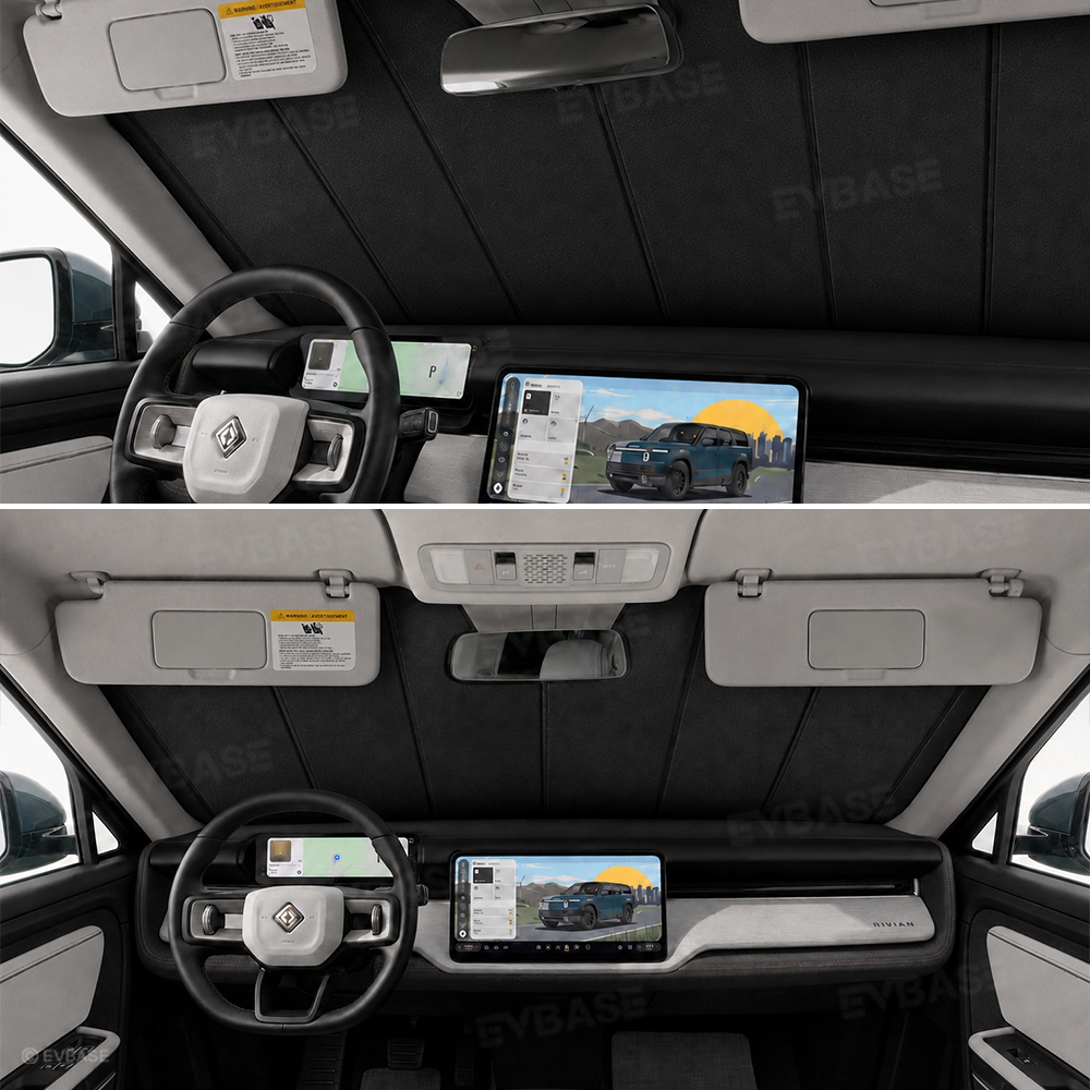 Windshield Sunshade for Rivian R2 OEM-Style Front Window Shade Heat Insulation & UV Protection