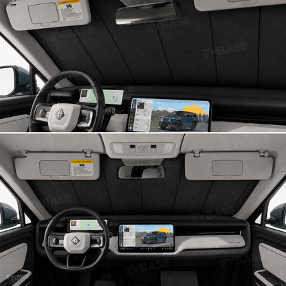 Windshield Sunshade for Rivian R2 OEM-Style Front Window Shade Heat Insulation & UV Protection