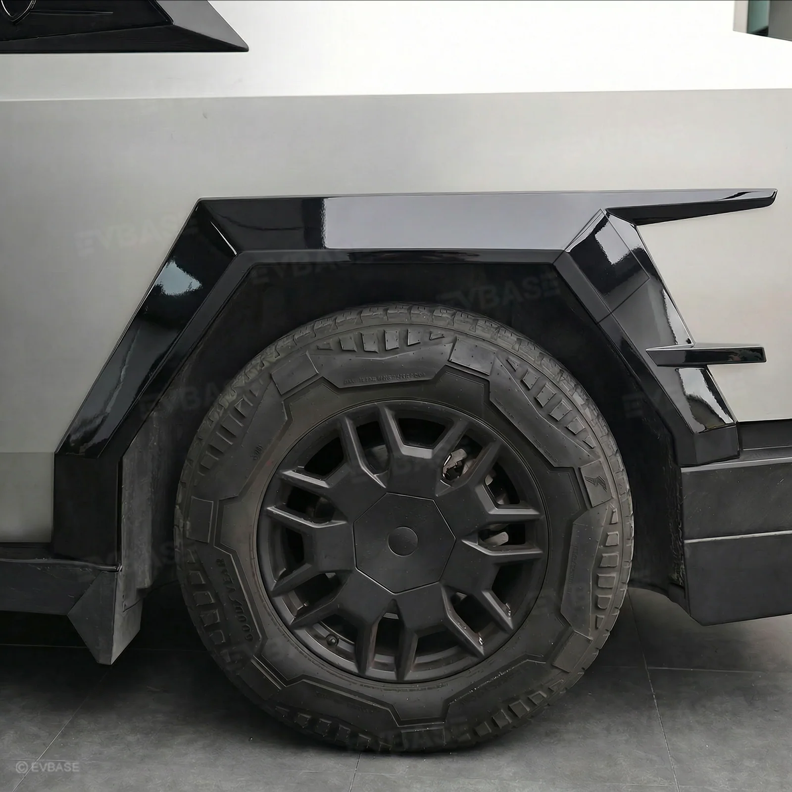 Cybertruck Body Kit Front Bumper Lip &  Fender Flares Cover & Rear Diffuser & Rear Spoiler for Tesla