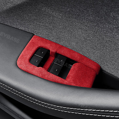 Model 3 Highland Alcantara Window Lift Switch Button Cover Left Hand Drive Panel Trim Sticker for Tesla