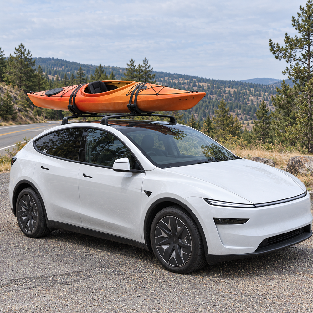Model Y L Roof Rack Cross Bar Aluminum Alloy Lockable Cargo Carrier Rails