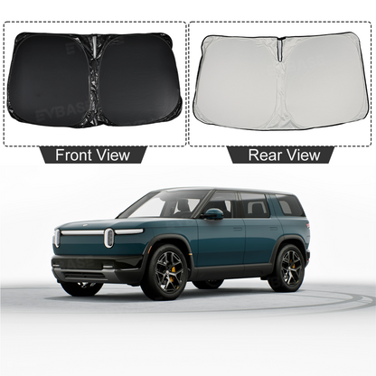 Sunshade for Rivian R2 Side Window Shade & Windshield Sun Shade & Glass Roof Sun Visor Foldable Heat Reflective Protector