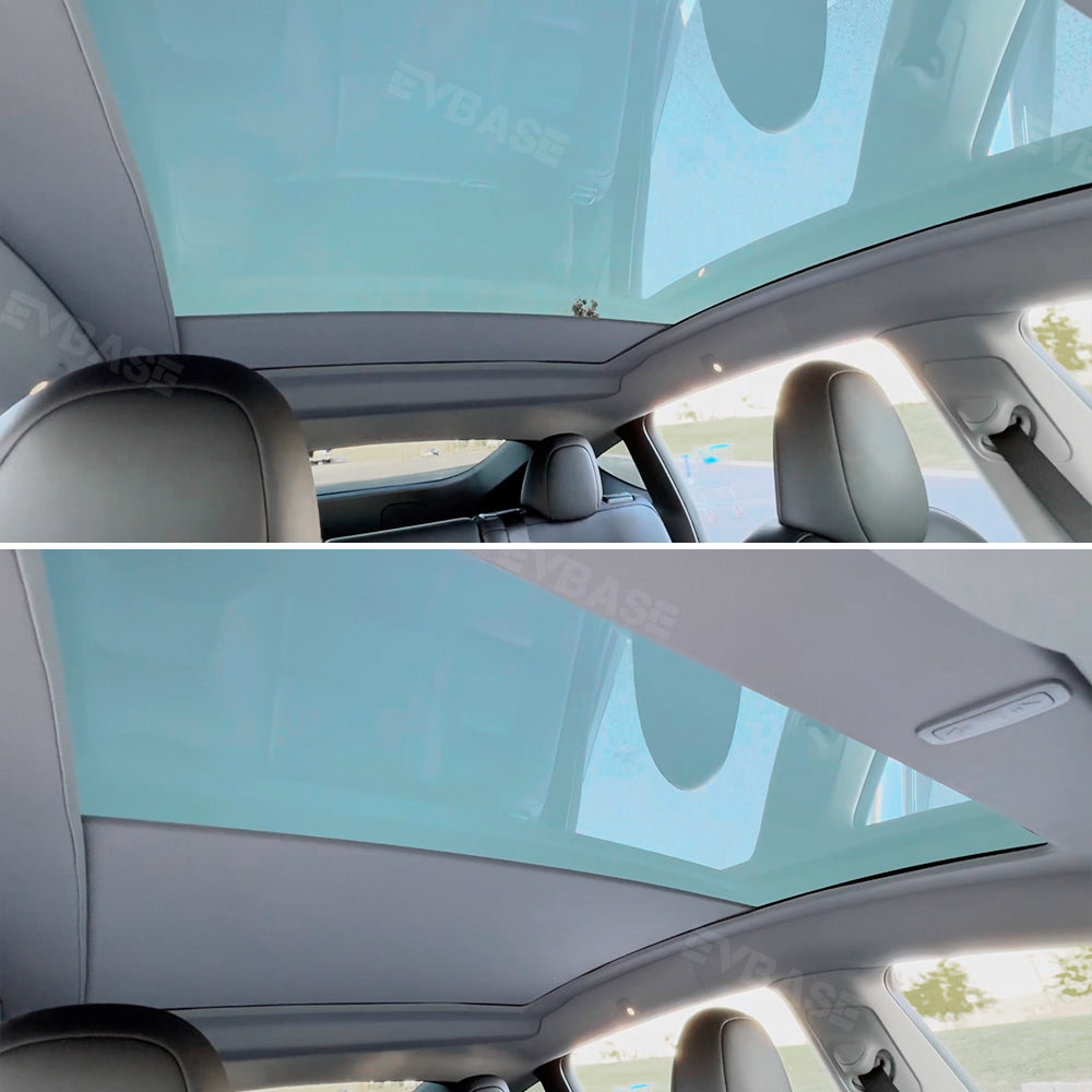 Model Y Electric Glass Roof Sunshade Retractable Sun Shade Integrated Automatic Shades for Tesla
