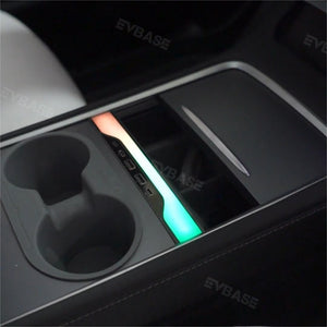 Tesla RGB USB Hub Adapter With Ambient Light Model 3 Y Center Console Multiport Hub Adapter