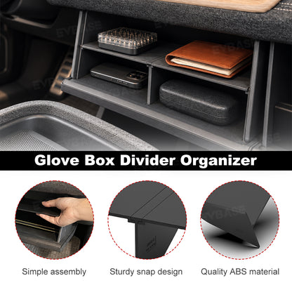 Glove Box Organizer Divider for Rivian R2 Center Console Organizer Storage Partition Insert