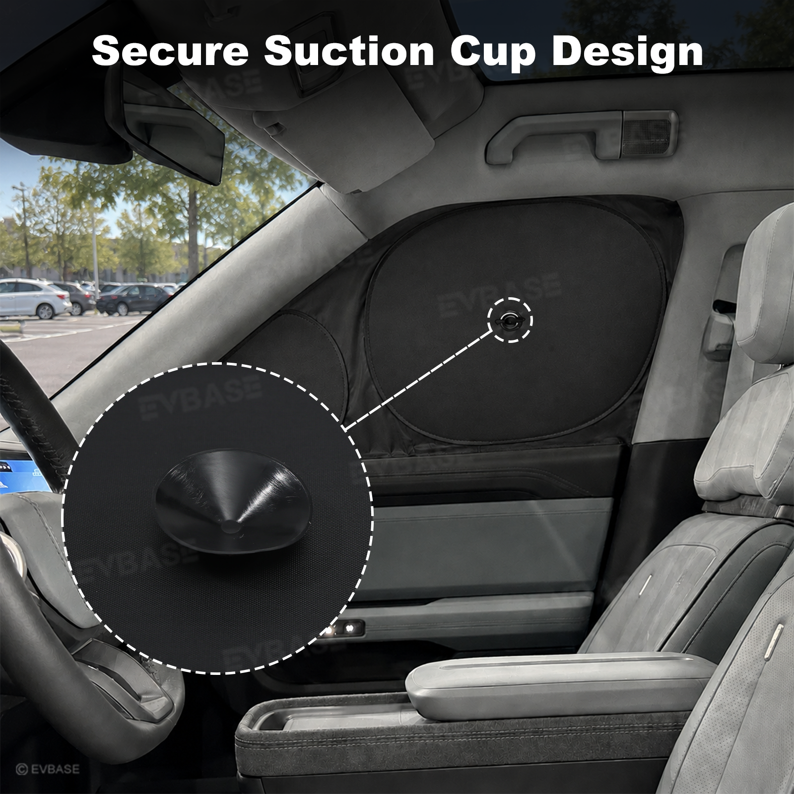 Sunshade for Rivian R2 Side Window Shade & Windshield Sun Shade & Glass Roof Sun Visor Foldable Heat Reflective Protector