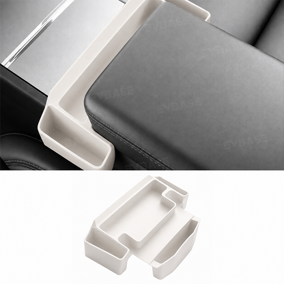 Model Y Juniper/ Y L/ 3 Highland Center Console Organizer Tray Silicone Armrest Sunglasses & Card Storage Box