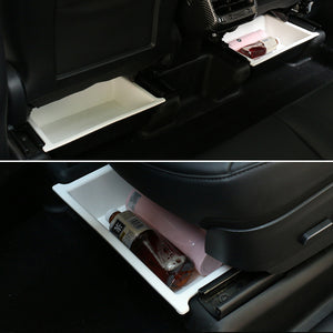New EVBASE Model Y X Underseat Storage Box Organizer Tesla Hidden Tray With double layer Cover
